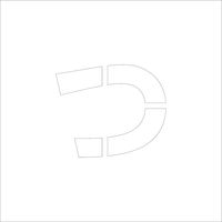 グリーンクロス 吹付けプレート ステンシル 文字高150 ひらがな つ マグネット 6300064642 1枚（直送品）