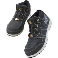 ケイゾック セーフティミッド(ヒモ) ブラック 25.5cm GKS-06 1足（直送品）