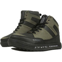 ケイゾック セーフティミッド(ヒモ) カーキ 25cm GKS-42 1足（直送品）