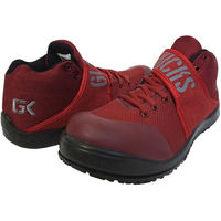 ケイゾック セーフティミッド(ヒモ&マジック) レッド 26cm GKS-26 1足（直送品）