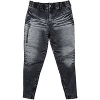 ケイゾック デニムジップアップパンツ ブラック 4L GKW-9203 1本（直送品）