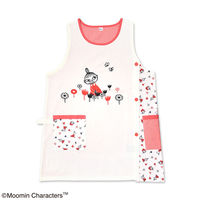 セントレディス ムーミンエプロン サーモンピンク/アイボリー ST-IM0059 1枚