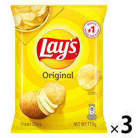 ポテトチップス スナック菓子 輸入菓子 フリトレー　レイズ　しお味 110g 3個