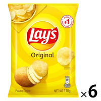 ポテトチップス スナック菓子 輸入菓子 フリトレー　レイズ　しお味 110g 6個