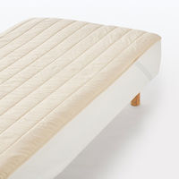 無印良品 木の実から作ったカポック混二重ガーゼ 敷パッド Ｄ １４０×２００ｃｍ 生成 良品計画