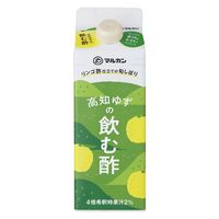 リンゴ酢仕立ての旬しぼり　高知ゆずの飲む酢 500ml 1本 マルカン酢 希釈用 飲む酢 りんご酢 お酢ドリンク　紙パック