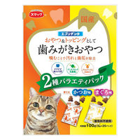 エブリデンタ 歯みがきおやつ かつお味・まぐろ味 2種バラエティパック 国産 100g（5g×20パック）1袋 スマック 猫用
