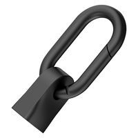 カラビナ付きケーブルホルダー　ＣｔｏＣ　ブラック