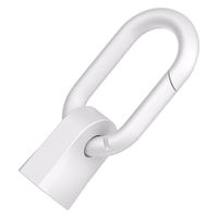 カラビナ付きケーブルホルダー　ＣｔｏＣ　ホワイト