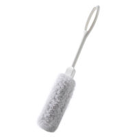 アフロのひと回し ボトル洗いスポンジ マグボトル・タンブラー用 水だけでも汚れが落とせる 抗菌加工 グレー 日本製 1個 サンコー