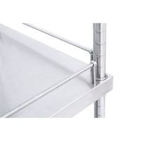 キャニオン ALLステンレスガード付スーパーソリッドキャニオンシェルフ 棚板 AGSSO 610ー760 1セット(3枚)（直送品）