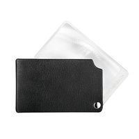 エスコ x 2.5/48x74mm ポケットルーペ(角型/ブラック) EA756B-93 1個（直送品）