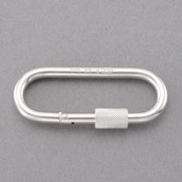 エスコ 89.0x26.5x10.0mm カラビナ(環付/ステンレス製) EA638JF-25 1個（直送品）
