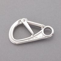 エスコ 108x64mm スナップフック(ロック付/ステンレス製) EA638JM-28 1個（直送品）