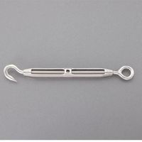 エスコ 9.5mm ターンバックル(Hook & Eye/ステンレス製) EA638KH-74 1個（直送品）
