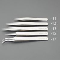 エスコ 0.17x0.10x 90mm 精密用ピンセット(非磁性合金 EA595GM-11 1本（直送品）