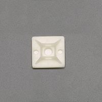 エスコ 28.6X28.6mm結束バンド用ベース(粘着付/100個) EA475EZ-28 1袋(100個)（直送品）