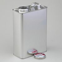 エスコ 1.0L 取手付角缶(スチール製/10個) EA508TM-42 1袋(10個)（直送品）