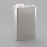 エスコ 1.0L 取手無角缶(スチール製/10個) EA508TM-43 1袋(10個)（直送品）