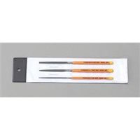 エスコ 215mm やすり(平・半丸・丸=3本組/細目) EA521TA-3H 1セット（直送品）