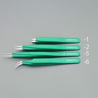 エスコ 0.17x0.10x 90mm 精密用ピンセット(非磁性合金 EA595GM-1 1本（直送品）