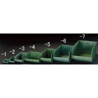 エスコ 310x490x190mm パーツトレー連結(重ね置型/緑) EA661CM-6 1個（直送品）