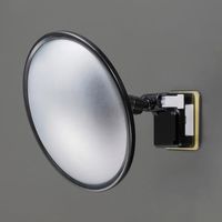 エスコ φ148mm 凸面ミラー(マグネット付/黒) EA724Z-29 1個（直送品）