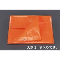 エスコ 3.6x5.4m/0.25mm オレンジシート(#3000) EA911AC-13 1枚（直送品）