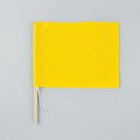 エスコ 300x420mm 手旗(黄/5本) EA916XL-2B 1組(5本)（直送品）