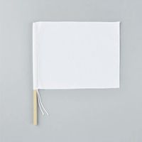 エスコ 300x420mm 手旗(白/5本) EA916XL-3B 1組(5本)（直送品）