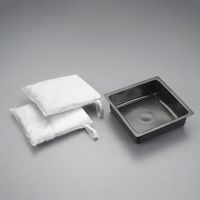 エスコ 254x254mm 油吸着パッド(2個/トレー付) EA929DJ-11 1セット（直送品）