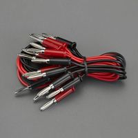 エスコ 500mm/0.3mm2テストリード(両端バナナプラグ/10本) EA940DT-82 1袋（直送品）