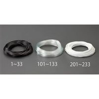 エスコ 6.0x0.4mmx100m ビニール絶縁チューブ(白) EA944AE-233 1巻（直送品）