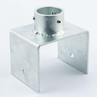 エスコ 48.6mm 単管パイプベース支柱金具(120mm用) EA948TF-29A 1個（直送品）