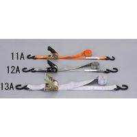 エスコ 225kg/50mmx4.15mベルト荷締機(ラチェット式/灰) EA982BB-13A 1組（直送品）