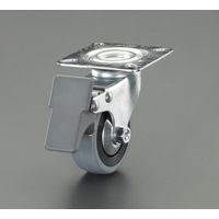 エスコ 80mm キャスター(自在金具/ブレーキ付) EA986FA-13 1個（直送品）