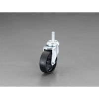 エスコ 100mm/M12 キャスター(自在金具・ねじ式) EA986HV-3 1個（直送品）