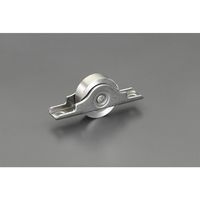 エスコ 42mm/80kg 戸車(平型・ステンレス製) EA986RY-43 1個（直送品）