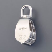 エスコ 25mm 滑車(ステンレス製/2車) EA987SD-91 1個（直送品）