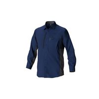 アルトコーポレーション エコストレッチ長袖シャツ ネイビー M EC101-100-M 1枚（直送品）