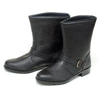 青木安全靴製造 《受注製作品》作業靴 82W バンド付 26CM 半長靴 82W-BAND-26 1足（直送品）