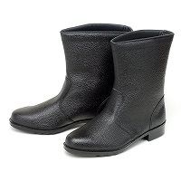 青木安全靴製造 作業靴 82W 25CM 半長靴 82W-25 1足（直送品）