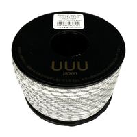 三友産業 ガイロープ ボビン巻 リフレクティブホワイト 3mm×50m UUUー227 1巻（直送品）