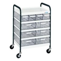 サカエ CSワゴン透明ボックス付 CSC-46TWD 1台（直送品）