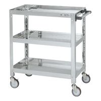 サカエ ステンレススーパーワゴン(ねじ込み式)SUS430 SAS4-7483NU 1台（直送品）