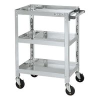 サカエ ステンレススーパーワゴン(ねじ込み式)SUS304 SAS3-6073DC 1台（直送品）