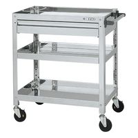 サカエ ステンレススーパーワゴン(ねじ込み式)SUS304 SAS3-7583ADC 1台（直送品）