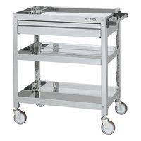 サカエ ステンレススーパーワゴン(ねじ込み式)SUS430 SAS4-6083ANU 1台（直送品）