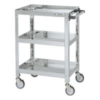 サカエ ステンレススーパーワゴン(ねじ込み式)SUS430 SAS4-6483NU 1台（直送品）