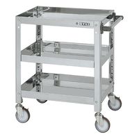 サカエ ステンレススーパーワゴン(ねじ込み式)SUS430 SAS4-7473NU 1台（直送品）